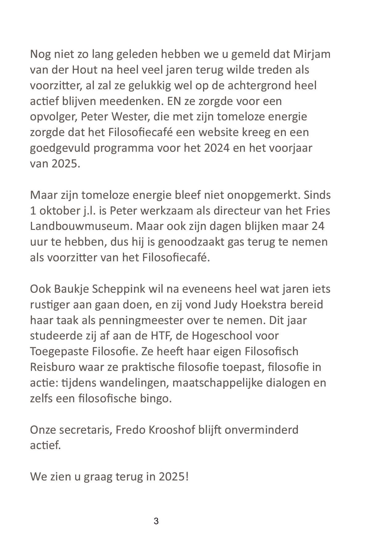 1) Voorjaarsprogramma 2025. Reserveer nu!