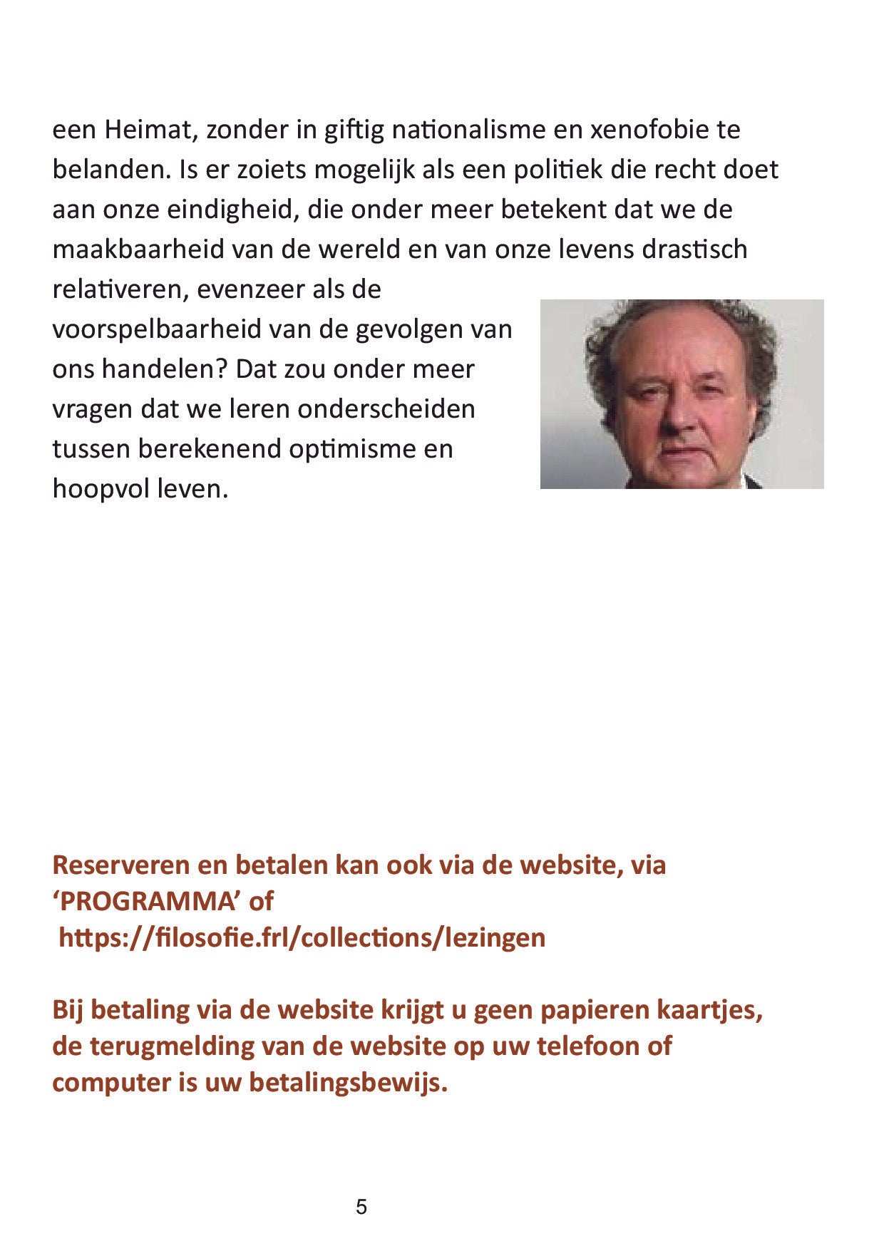 1) Voorjaarsprogramma 2025. Reserveer nu!